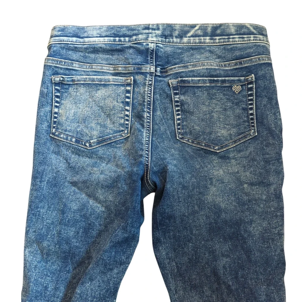 JUSTICE Girls 16 Plus Blue Distressed Skinny Jeans Casual School Medium Rinse